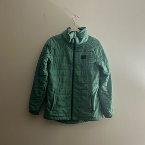 Women's Green Puffer Jacket